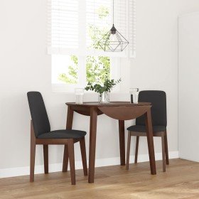 Sillas de comedor con cojines 2 uds madera maciza marrón caucho en Sillas de comedor | Comprar online en Foru.es