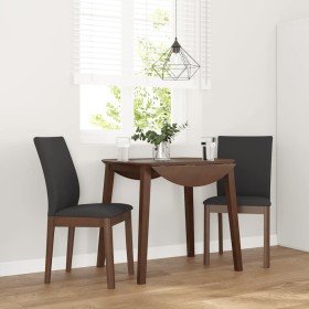 Sillas de comedor con cojines 2 uds madera maciza marrón caucho en Sillas de comedor | Comprar online en Foru.es