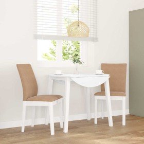 Sillas de comedor con cojines 2uds madera maciza blanco caucho en Sillas de comedor | Comprar online en Foru.es