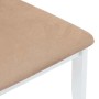 Sillas de comedor con cojines 2uds madera maciza blanco caucho en Sillas de comedor | Comprar online en Foru.es