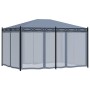 Cenador con pantallas de malla acero gris antracita 3x4 m de vidaXL, Carpas y cenadores - Ref: Foro24-48057, Precio: 506,49 €...