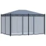 Cenador con pantallas de malla acero gris antracita 3x4 m de vidaXL, Carpas y cenadores - Ref: Foro24-48057, Precio: 496,43 €...