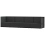 Juego de jardín con cojines 4 piezas ratán sintético negro de vidaXL, Conjuntos de jardín - Ref: Foro24-319598, Precio: 325,9...
