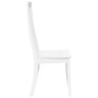 Sillas de comedor 2 unidades madera maciza de caucho blanco en Sillas de comedor | Comprar online en Foru.es