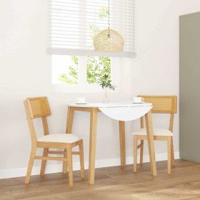 Sillas de comedor con cojines 2 uds madera maciza caucho en Sillas de comedor | Comprar online en Foru.es