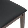 Sillas de comedor con cojines 2 uds madera maciza marrón caucho en Sillas de comedor | Comprar online en Foru.es