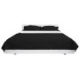 Cubrecama acolchado doble cara 220x240 cm blanco y negro de vidaXL, Colchas y edredones - Ref: Foro24-132969, Precio: 21,54 €...
