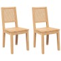 Sillas de comedor 2 unidades madera maciza de caucho en Sillas de comedor | Comprar online en Foru.es
