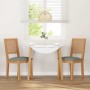 Sillas de comedor con cojines 2 uds madera maciza caucho en Sillas de comedor | Comprar online en Foru.es