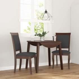 Sillas de comedor con cojines 2 uds madera maciza marrón caucho en Sillas de comedor | Comprar online en Foru.es