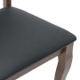 Sillas de comedor con cojines 2 uds madera maciza marrón caucho en Sillas de comedor | Comprar online en Foru.es