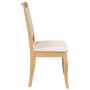 Sillas de comedor con cojines 2uds madera maciza natural caucho en Sillas de comedor | Comprar online en Foru.es