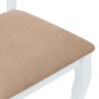 Sillas de comedor con cojines 2uds madera maciza blanco caucho en Sillas de comedor | Comprar online en Foru.es