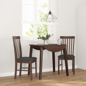 Sillas de comedor con cojines 2 uds madera maciza marrón caucho en Sillas de comedor | Comprar online en Foru.es