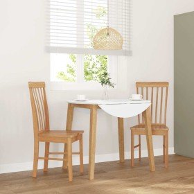 Sillas de comedor 2 unidades madera maciza de caucho en Sillas de comedor | Comprar online en Foru.es