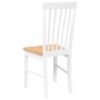 Sillas de comedor 2 unidades madera maciza de caucho blanco en Sillas de comedor | Comprar online en Foru.es