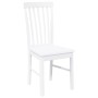 Sillas de comedor 2 unidades madera maciza de caucho blanco en Sillas de comedor | Comprar online en Foru.es