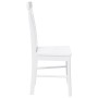 Sillas de comedor 2 unidades madera maciza de caucho blanco en Sillas de comedor | Comprar online en Foru.es