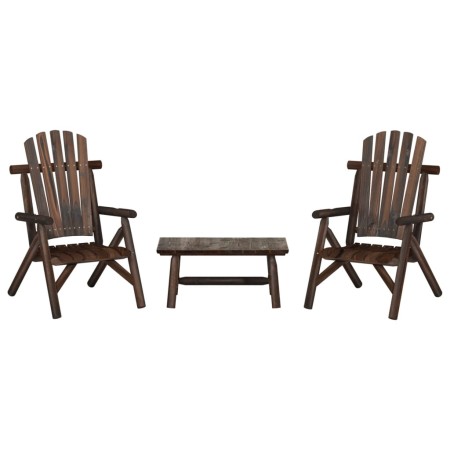 Juego de muebles de jardín 3 piezas madera maciza de abeto de vidaXL, Conjuntos de jardín - Ref: Foro24-3185522, Precio: 308,...