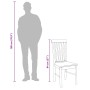 Sillas de comedor 2 unidades madera maciza de caucho blanco en Sillas de comedor | Comprar online en Foru.es
