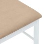 Sillas de comedor con cojines 2uds madera maciza blanco caucho en Sillas de comedor | Comprar online en Foru.es
