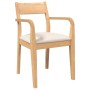 Sillas de comedor con cojines 2uds madera maciza natural caucho en Sillas de comedor | Comprar online en Foru.es