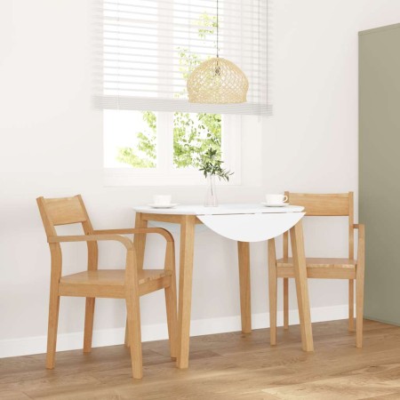 Sillas de comedor  2 uds madera maciza natural caucho en Sillas de comedor | Comprar online en Foru.es