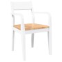 Sillas de comedor 2 unidades madera maciza de caucho blanco en Sillas de comedor | Comprar online en Foru.es
