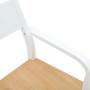 Sillas de comedor 2 unidades madera maciza de caucho blanco en Sillas de comedor | Comprar online en Foru.es