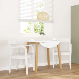 Sillas de comedor 2 unidades madera maciza de caucho blanco en Sillas de comedor | Comprar online en Foru.es