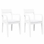 Sillas de comedor 2 unidades madera maciza de caucho blanco en Sillas de comedor | Comprar online en Foru.es