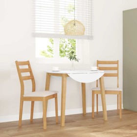 Sillas de comedor con cojines 2uds madera maciza natural caucho en Sillas de comedor | Comprar online en Foru.es