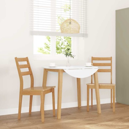 Sillas de comedor  2 uds madera maciza natural caucho en Sillas de comedor | Comprar online en Foru.es