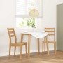 Sillas de comedor  2 uds madera maciza natural caucho en Sillas de comedor | Comprar online en Foru.es
