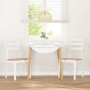 Sillas de comedor 2 unidades madera maciza de caucho blanco en Sillas de comedor | Comprar online en Foru.es