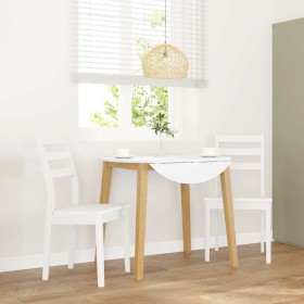 Sillas de comedor 2 unidades madera maciza de caucho blanco en Sillas de comedor | Comprar online en Foru.es