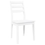 Sillas de comedor 2 unidades madera maciza de caucho blanco en Sillas de comedor | Comprar online en Foru.es
