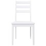 Sillas de comedor 2 unidades madera maciza de caucho blanco en Sillas de comedor | Comprar online en Foru.es