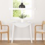 Mesa de comedor de madera maciza de caucho blanco en Mesas de comedor | Comprar online en Foru.es