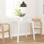 Mesa de comedor de madera maciza de caucho blanco en Mesas de comedor | Comprar online en Foru.es