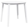 Mesa de comedor de madera maciza de caucho blanco en Mesas de comedor | Comprar online en Foru.es