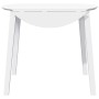 Mesa de comedor de madera maciza de caucho blanco en Mesas de comedor | Comprar online en Foru.es
