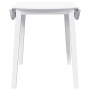 Mesa de comedor de madera maciza de caucho blanco en Mesas de comedor | Comprar online en Foru.es