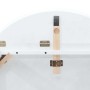 Mesa de comedor de madera maciza de caucho blanco en Mesas de comedor | Comprar online en Foru.es