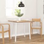 Mesa de comedor de madera maciza de caucho blanco en Mesas de comedor | Comprar online en Foru.es