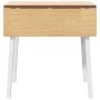 Mesa de comedor de madera maciza de caucho blanco en Mesas de comedor | Comprar online en Foru.es
