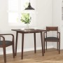 Mesa de comedor de madera maciza de caucho marrón en Mesas de comedor | Comprar online en Foru.es