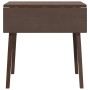 Mesa de comedor de madera maciza de caucho marrón en Mesas de comedor | Comprar online en Foru.es