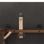 Mesa de comedor de madera maciza de caucho marrón en Mesas de comedor | Comprar online en Foru.es