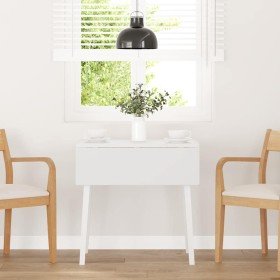 Mesa de comedor de madera maciza de caucho blanco en Mesas de comedor | Comprar online en Foru.es
